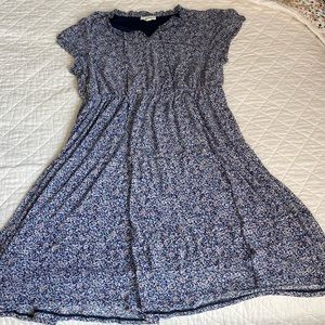 Indigo rose, navy floral dress